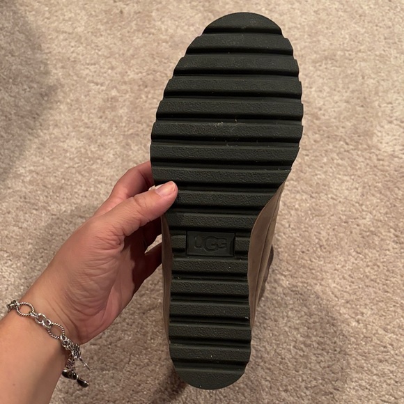 UGG Dark Brown Wedge Ankle Boots - Picture 4 of 7